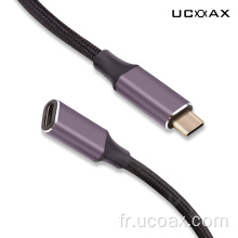 USB Type C 3.2 Câble incliné sur mesure